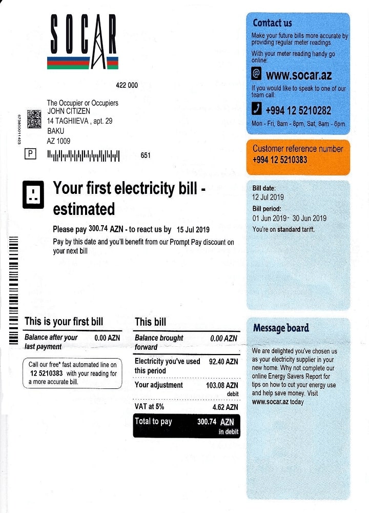  Minol USA business utility bill 